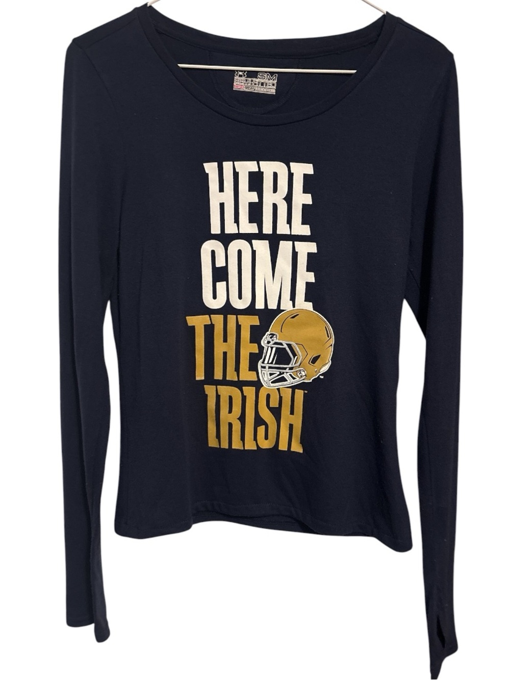 Under Armour Notre Dame Football Long Sleeve T-Shirt